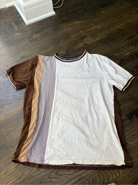 Striped panel tshirt